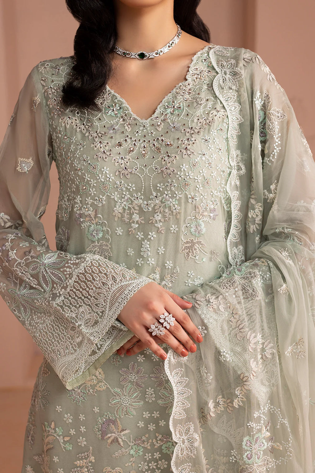 Lavish - Mint Whisper - Mirha Collections