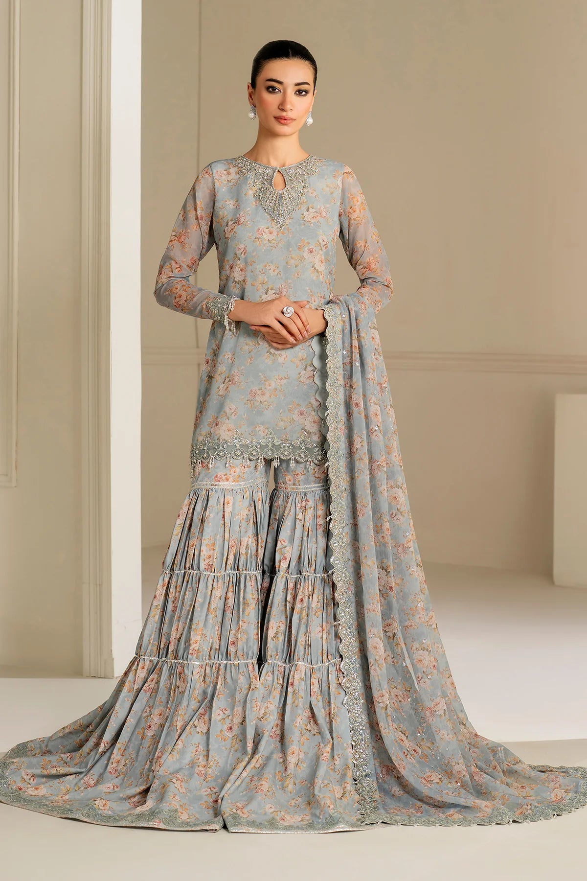 Baroque - EMBROIDERED CHIFFON UF-4165