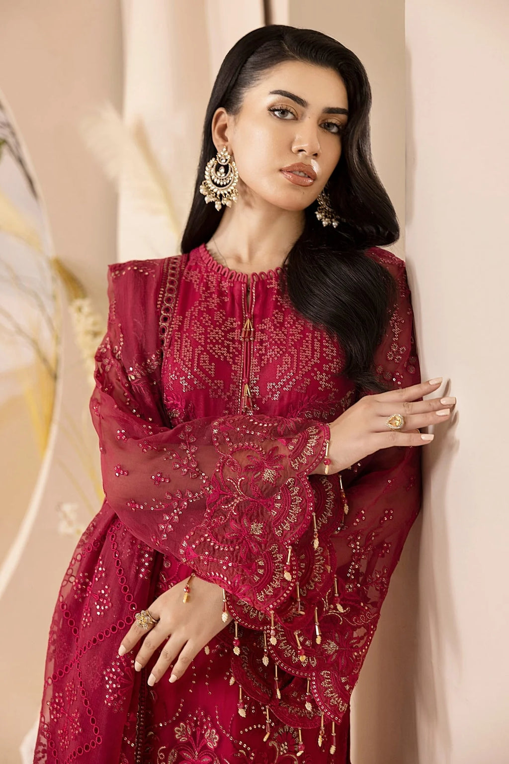 Lavish - Crimson - Mirha Collections