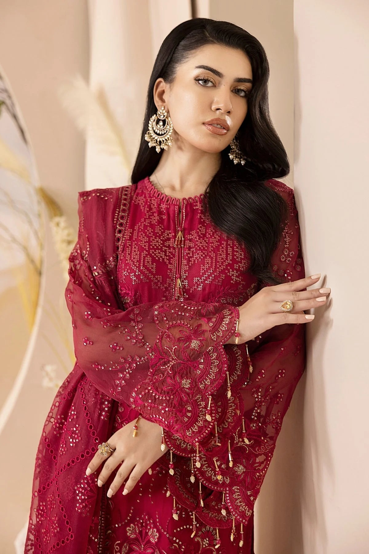 Lavish - Crimson - Mirha Collections