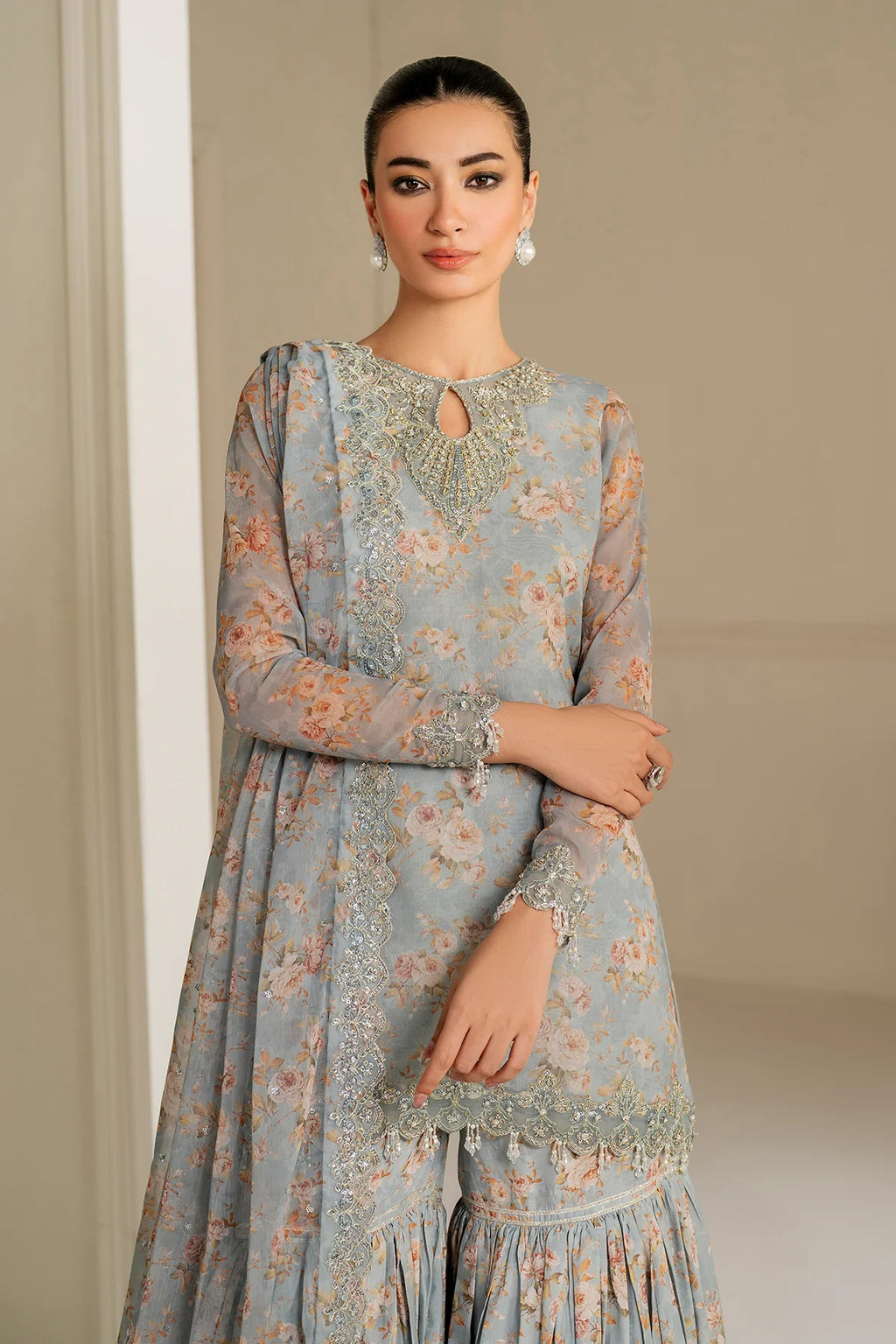 Baroque - EMBROIDERED CHIFFON UF-4165