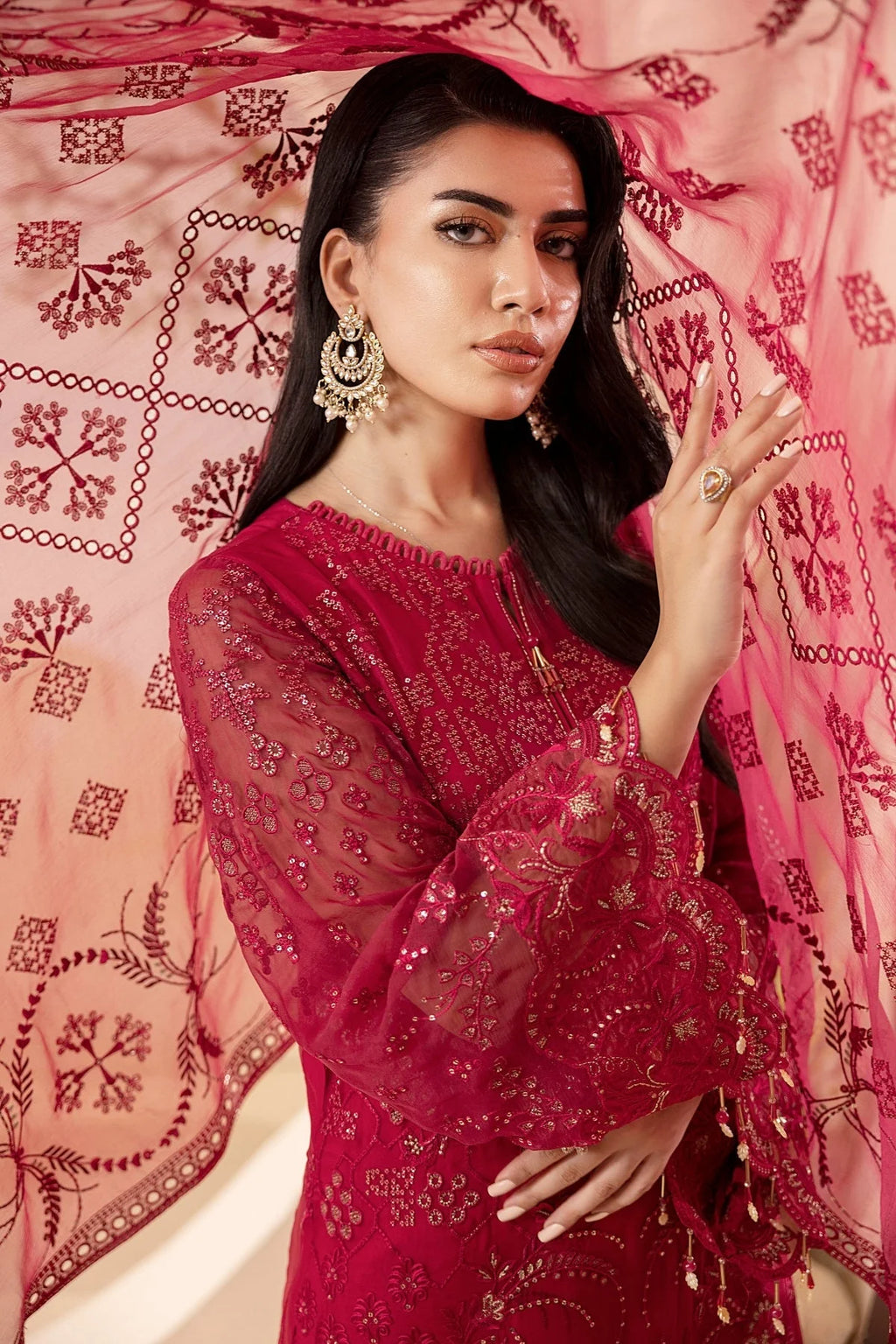 Lavish - Crimson - Mirha Collections
