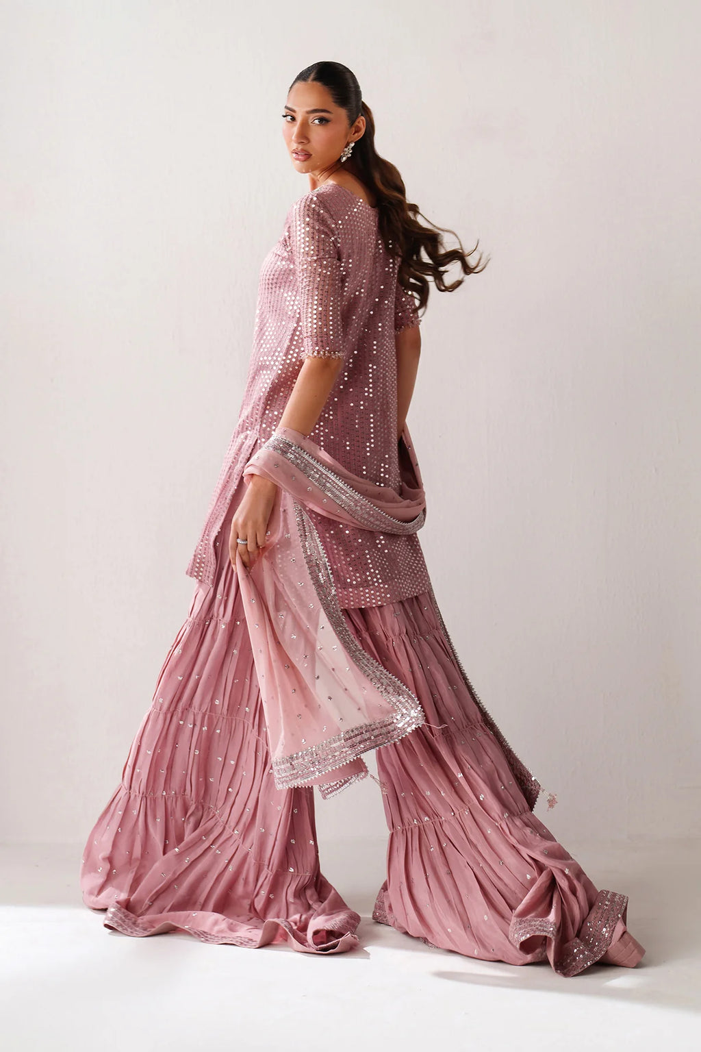 Baroque - EMBROIDERED CHIFFON UF-4388 - Mirha Collections