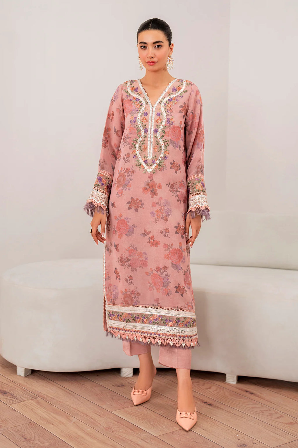 Baroque - EMBROIDERED CHIFFON UF-705