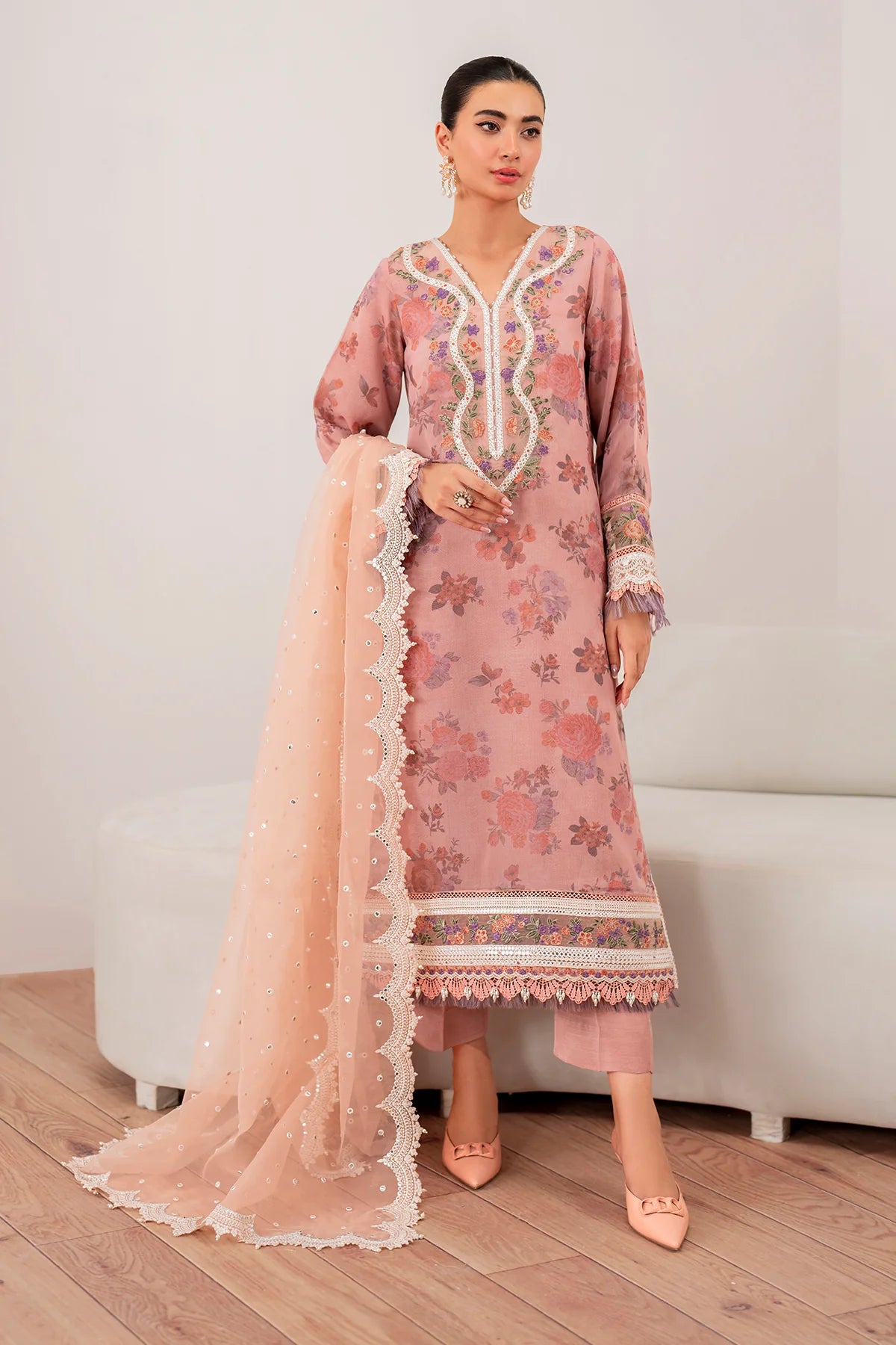 Baroque - EMBROIDERED CHIFFON UF-705