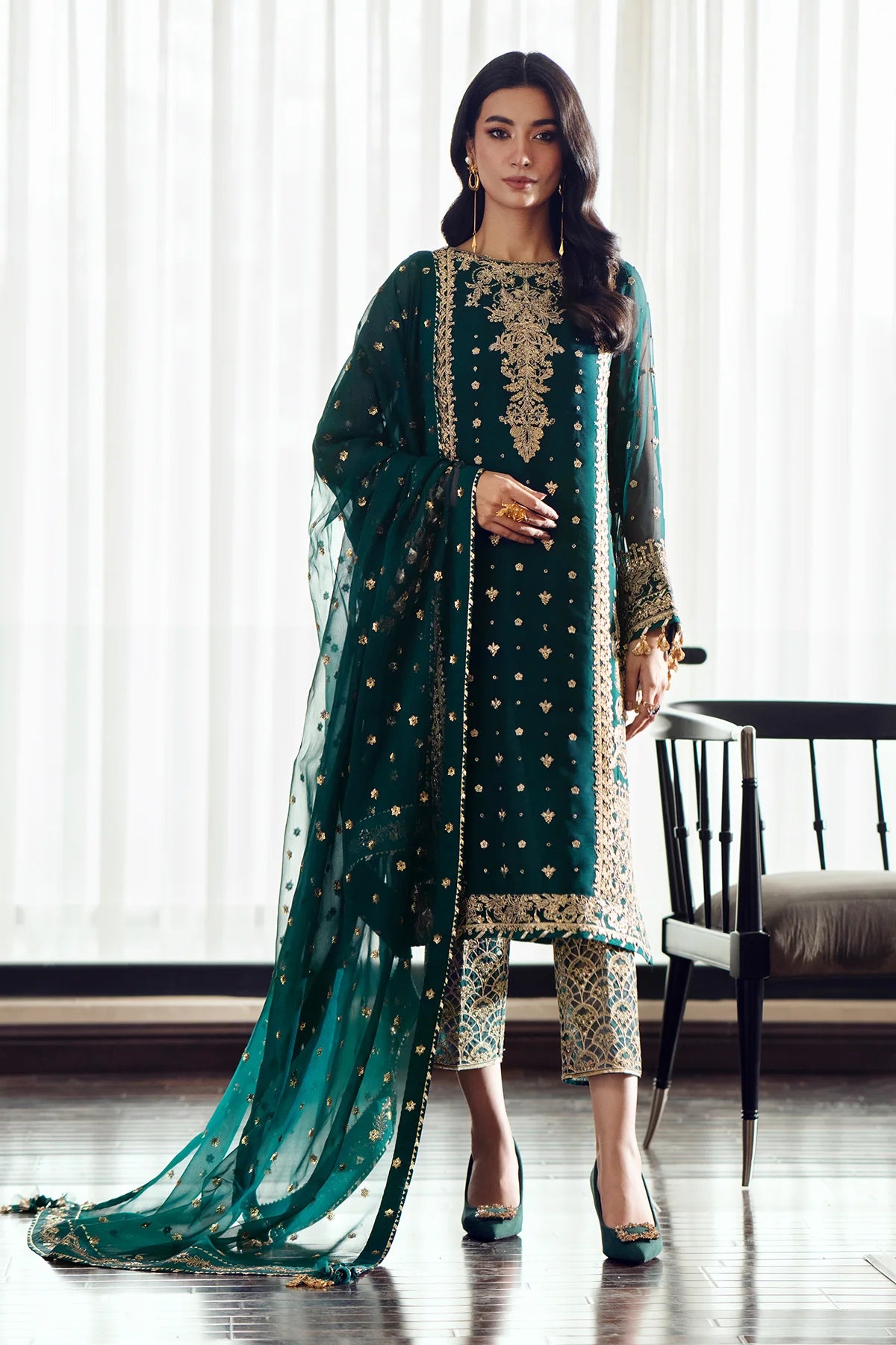 Baroque - EMBROIDERED CHIFFON UF-505