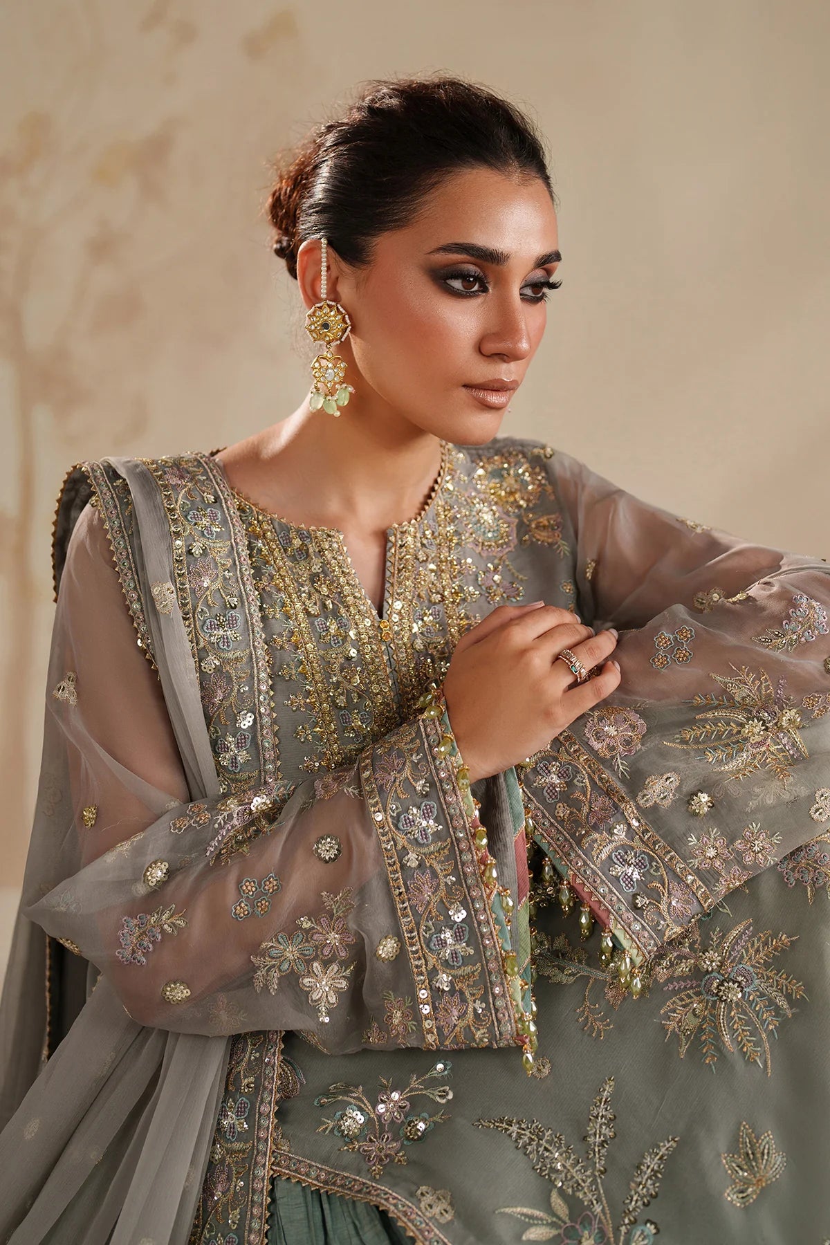 Baroque - EMBROIDERED CHIFFON UF-4364