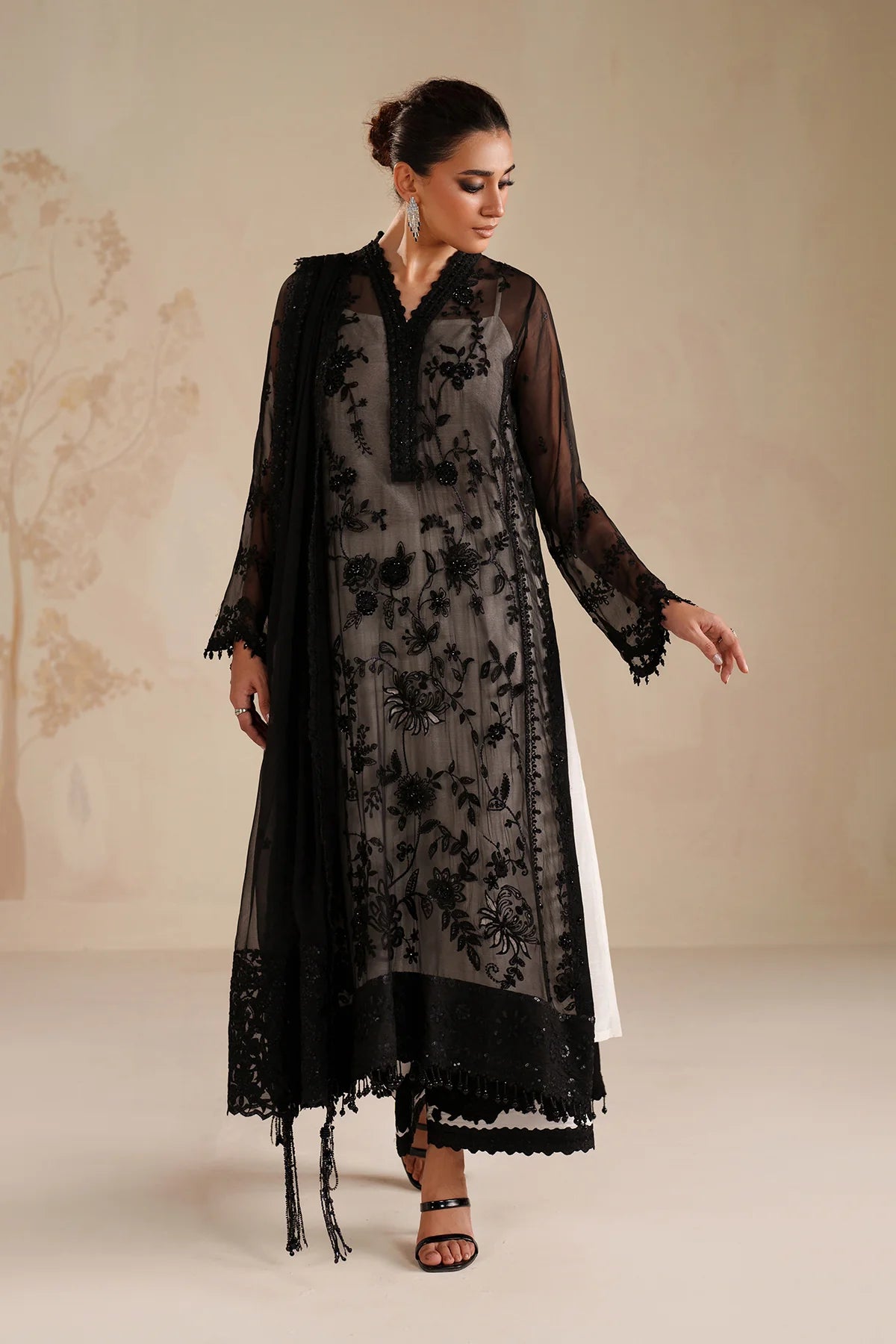Baroque - EMBROIDERED CHIFFON UF-4365