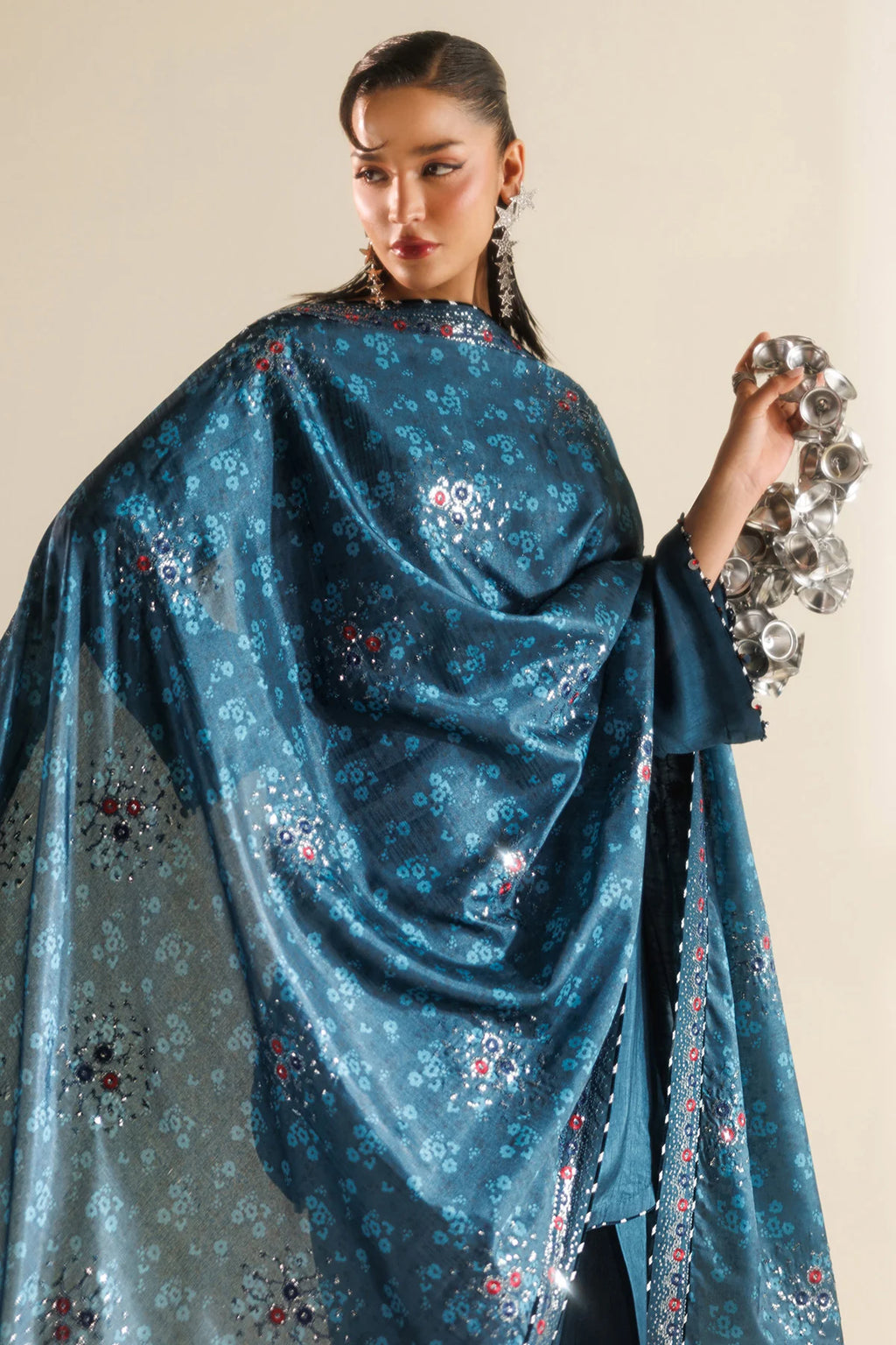 Jazmin - Embroidered Raw Silk UR-7062