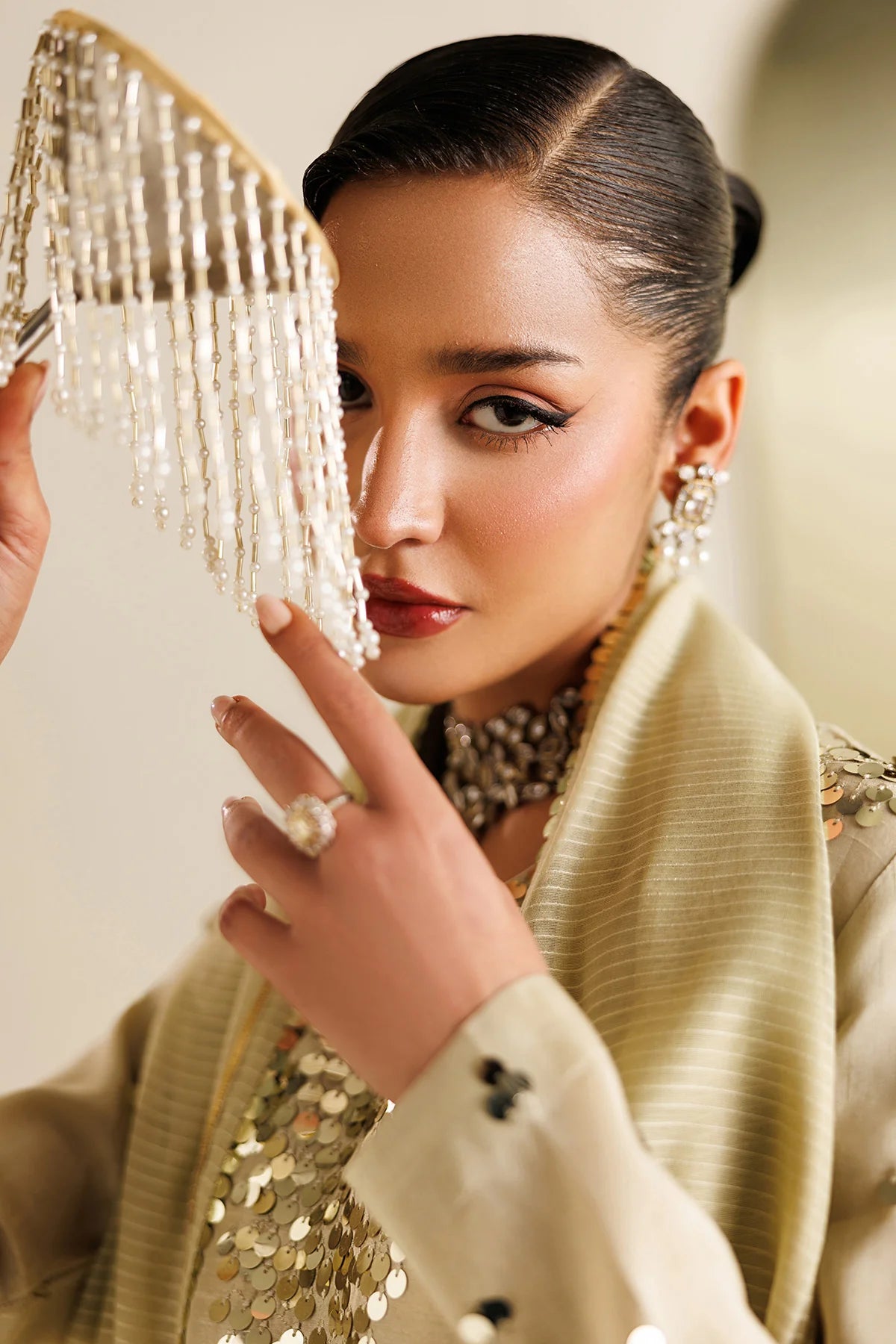 Jazmin - Embroidered Raw Silk UR-7072