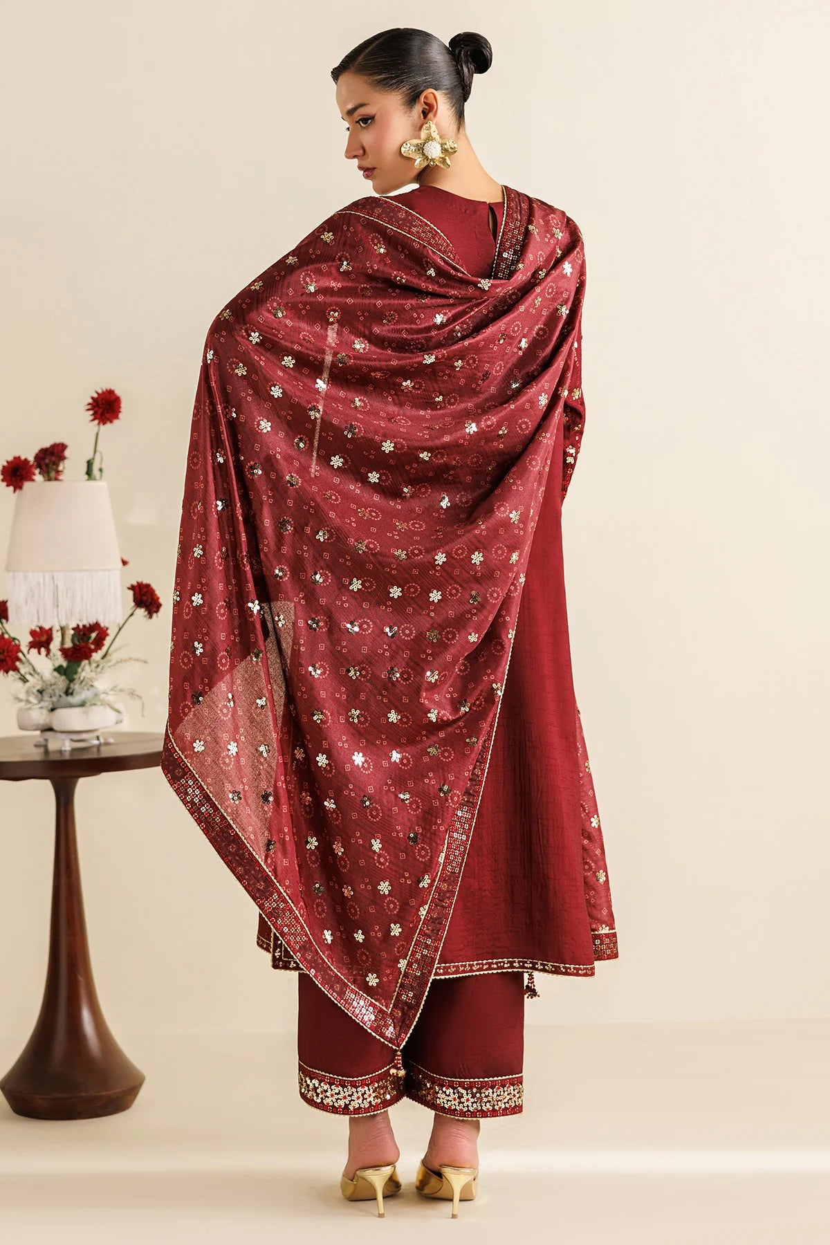 Jazmin - Embroidered Raw Silk UR-7070