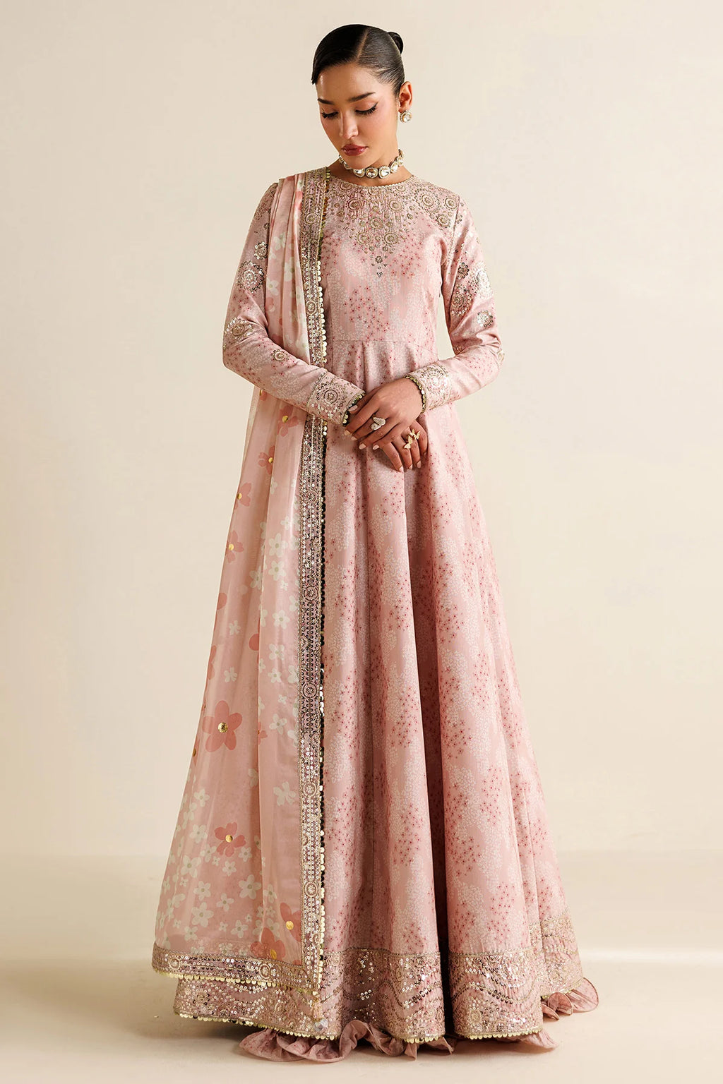 Jazmin - Embroidered Raw Silk UR-7067