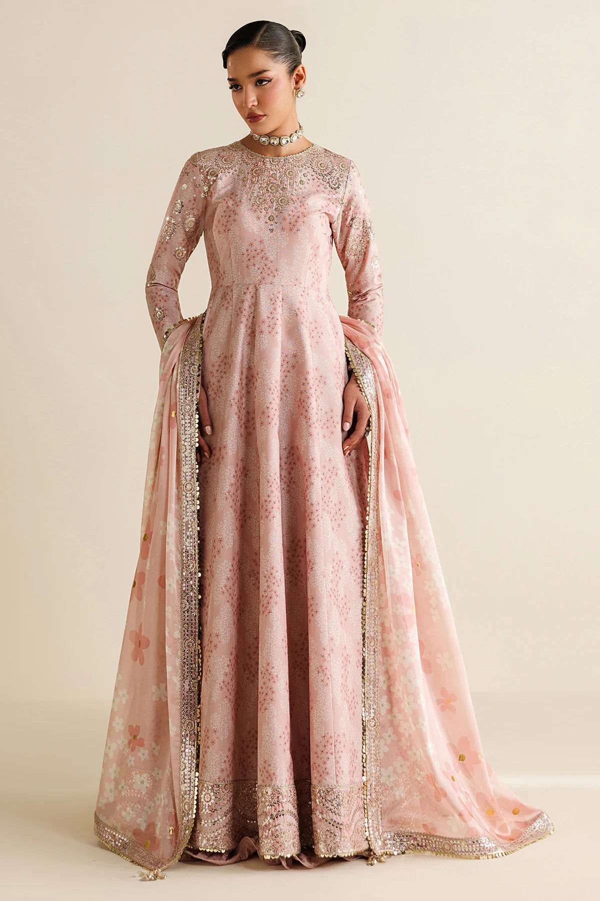 Jazmin - Embroidered Raw Silk UR-7067