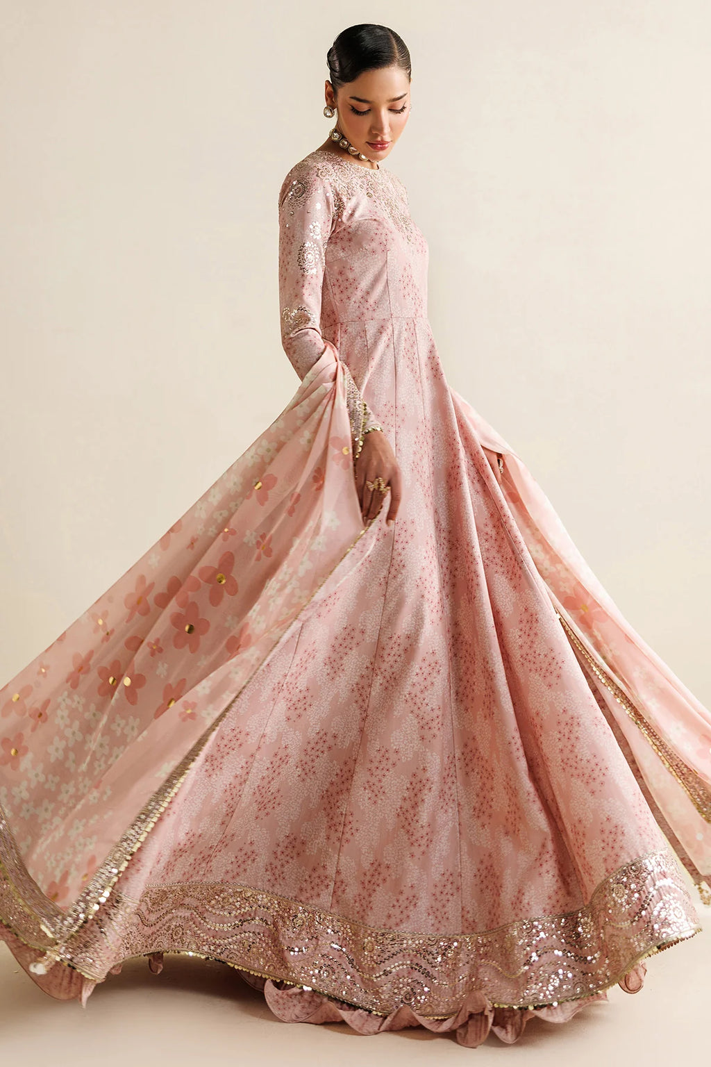Jazmin - Embroidered Raw Silk UR-7067