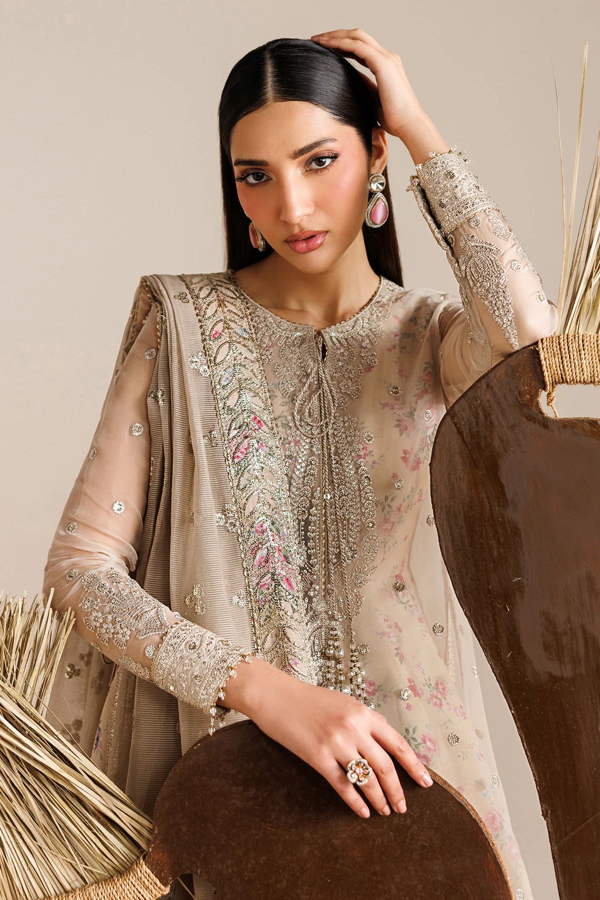 Jazmin - EMBROIDERED CHIFFON UC-3117