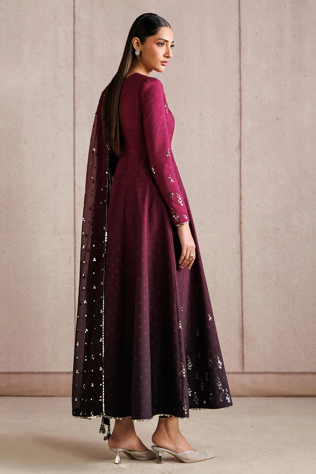 Jazmin - EMBROIDERED RAW SILK UR-7073