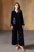 Seran - Navy Blossom - 2 pc