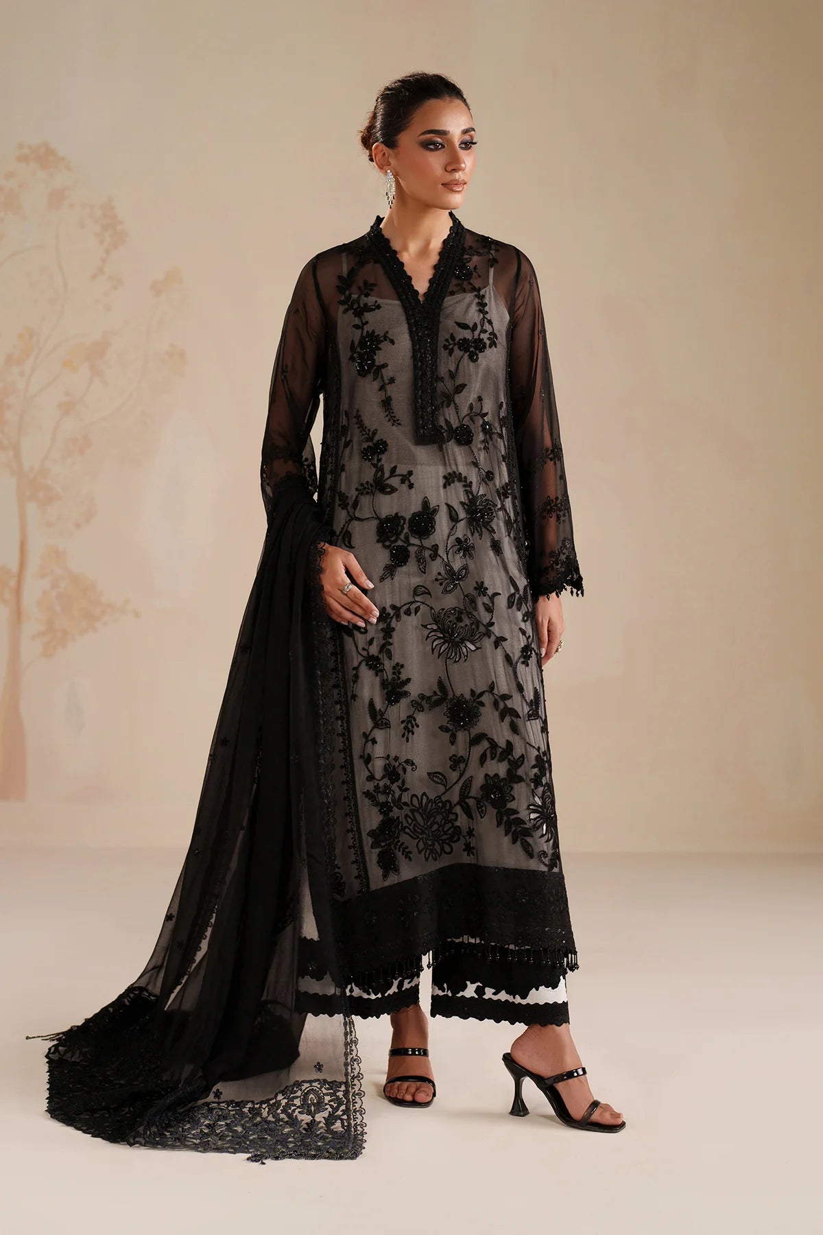 Baroque - EMBROIDERED CHIFFON UF-4365