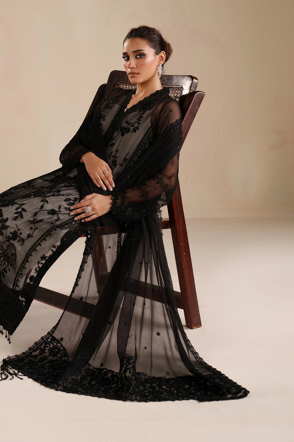 Baroque - EMBROIDERED CHIFFON UF-4365