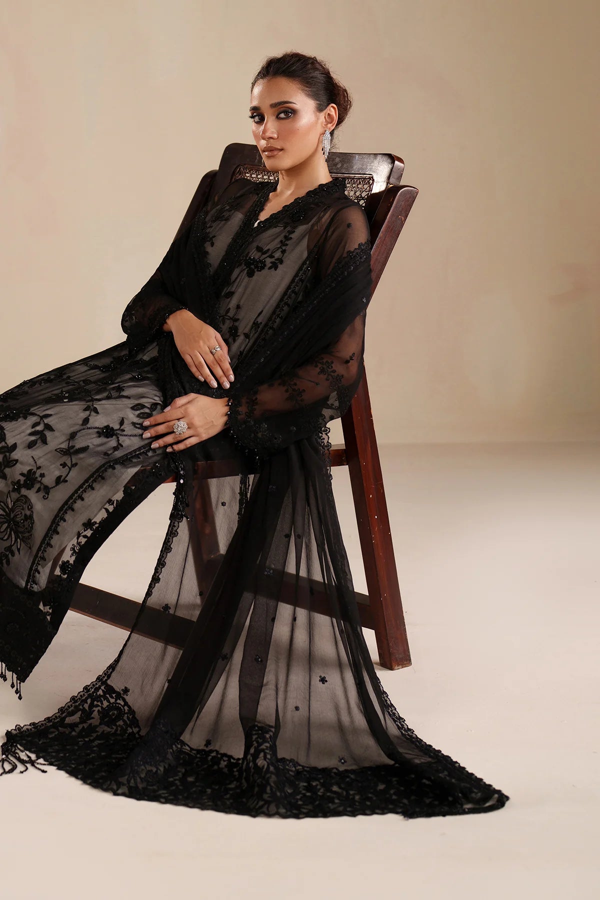 Baroque - EMBROIDERED CHIFFON UF-4365