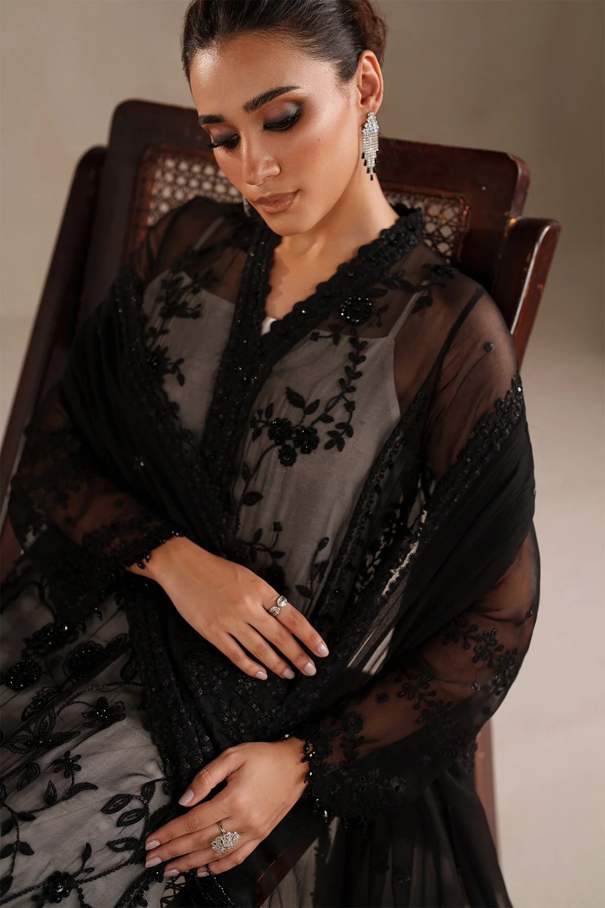 Baroque - EMBROIDERED CHIFFON UF-4365
