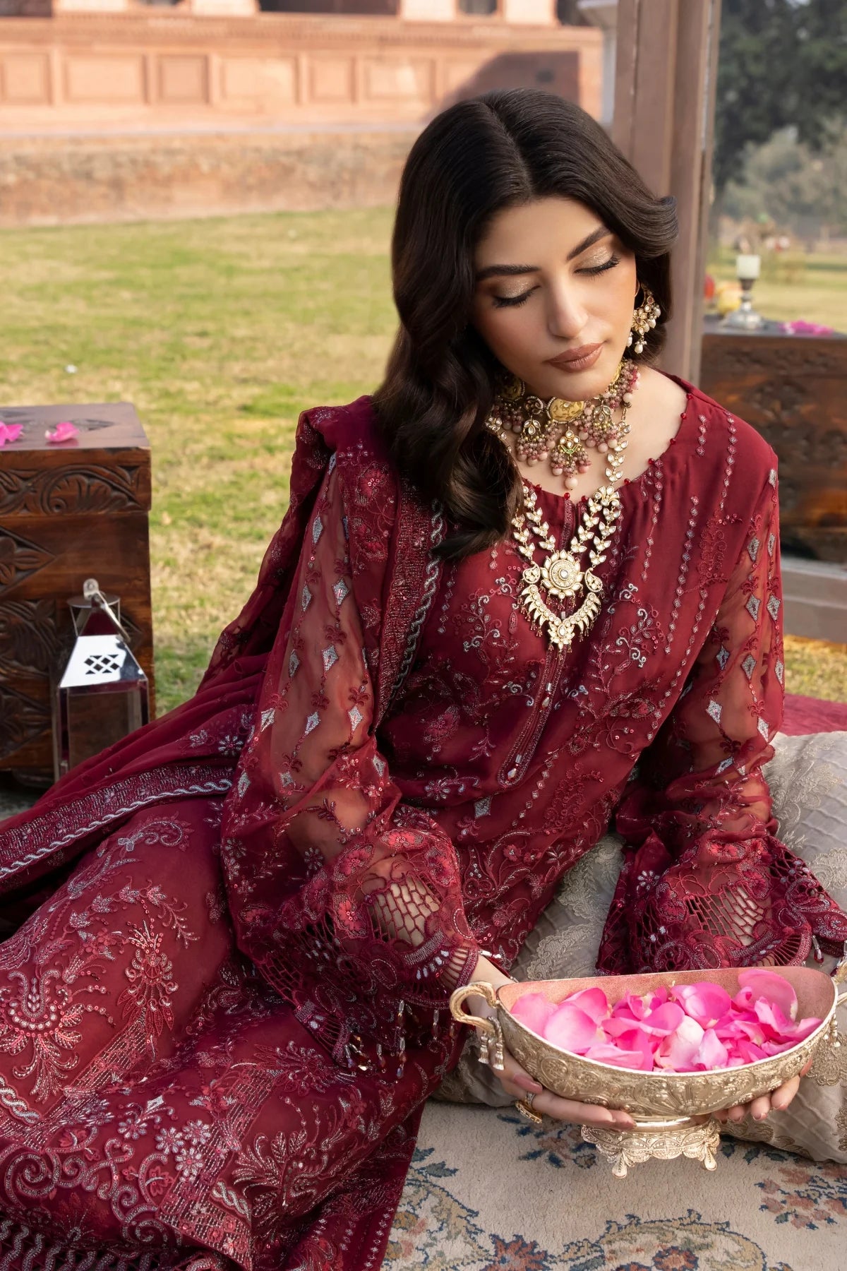 Lavish - Burgundy - Mirha Collections