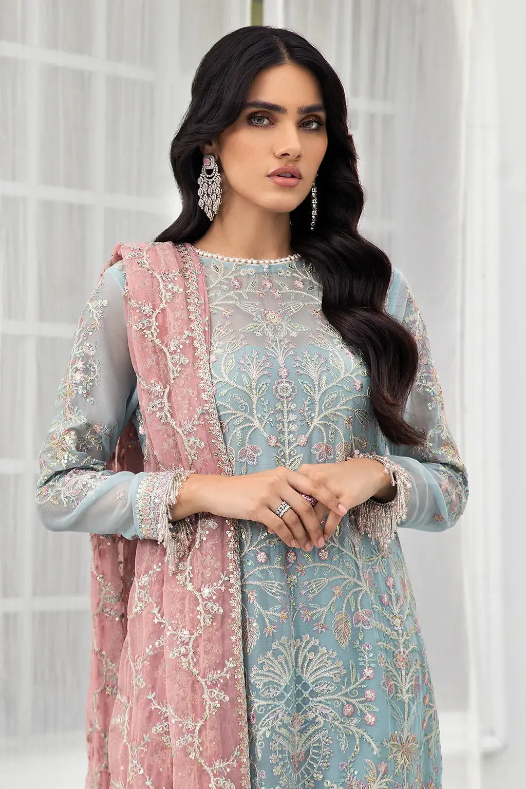 Zarif | DE LUXURY Formals | BLUE MIST - Mirha Collections