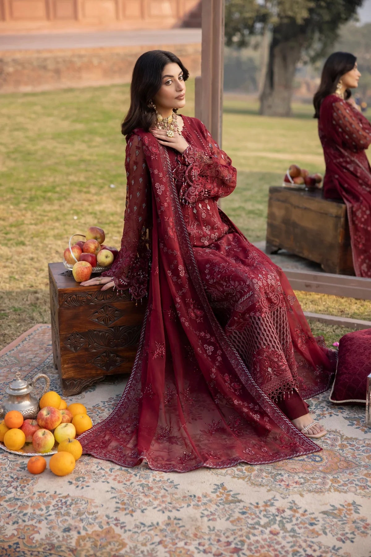 Lavish - Burgundy - Mirha Collections
