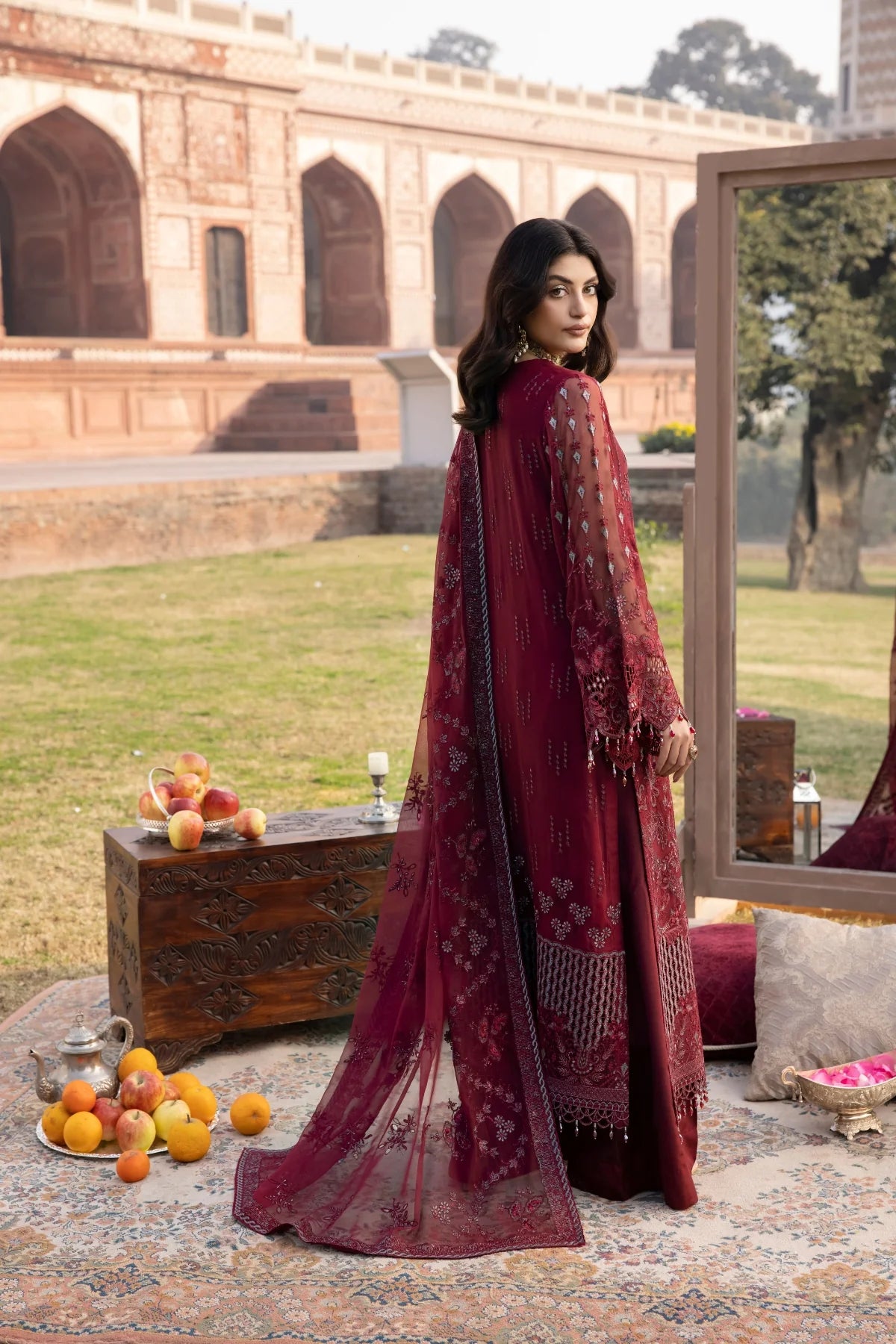 Lavish - Burgundy - Mirha Collections