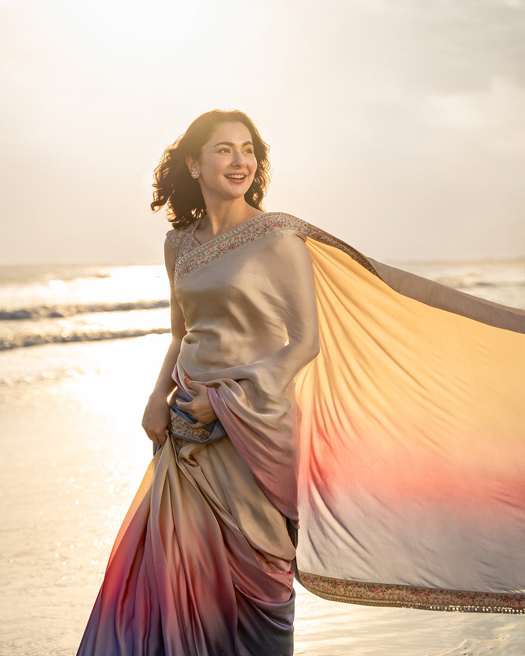 Lena saree by Faiza Saqlain, view 2