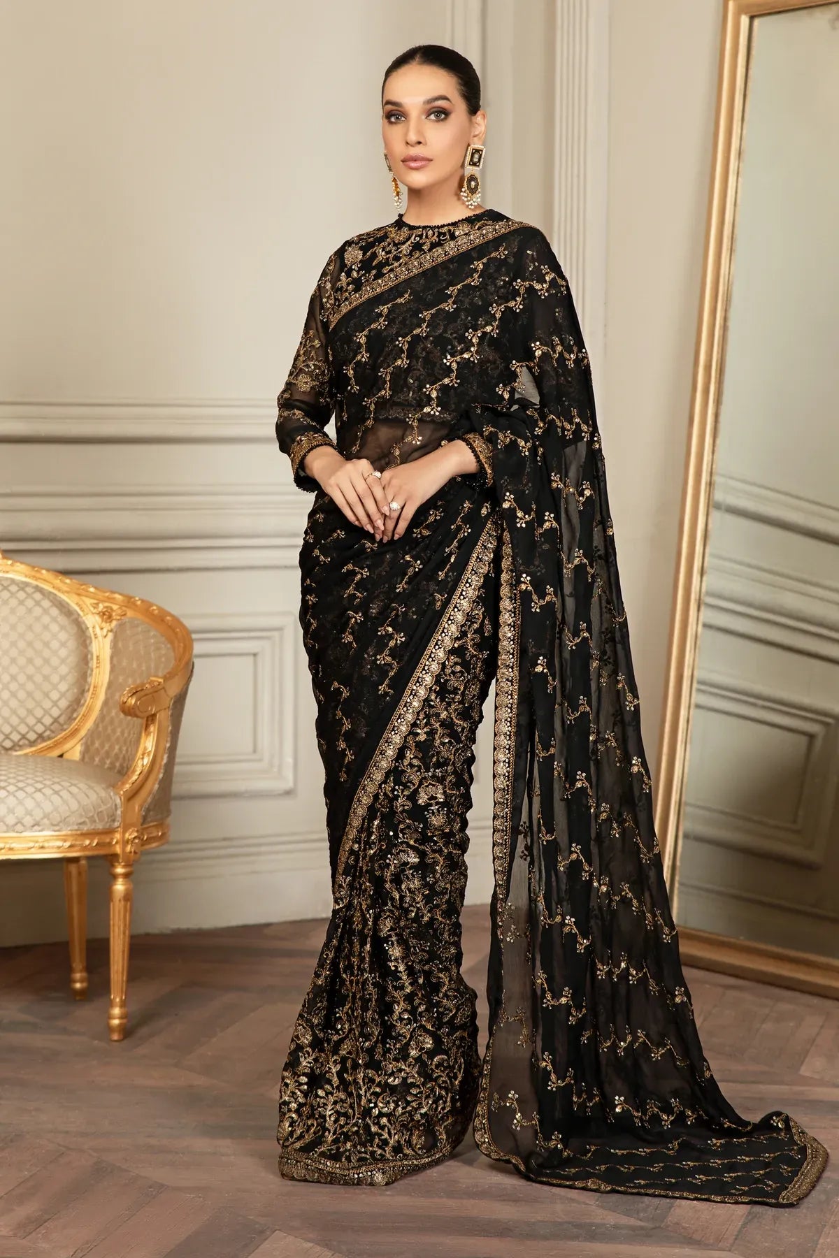 Zarif | Mehroz Formals | Black Ruby - Mirha Collections