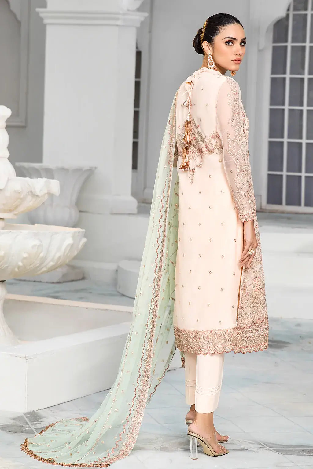 Zarif | DE LUXURY Formals | CORAL - Mirha Collections