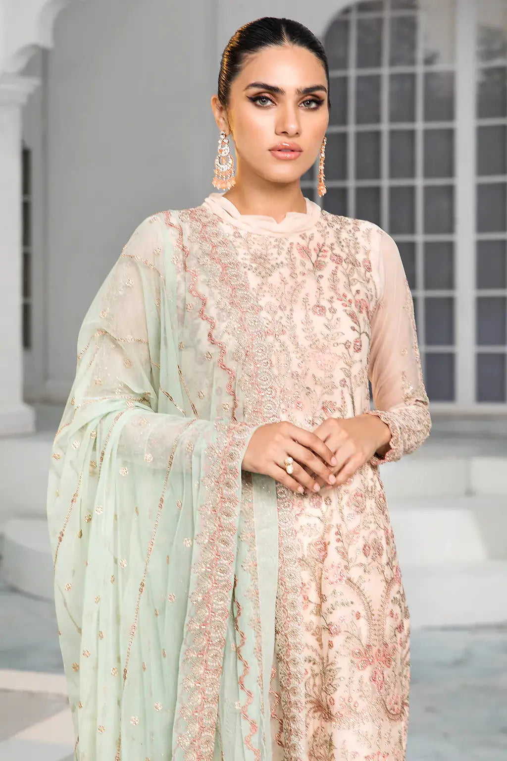 Zarif | DE LUXURY Formals | CORAL - Mirha Collections