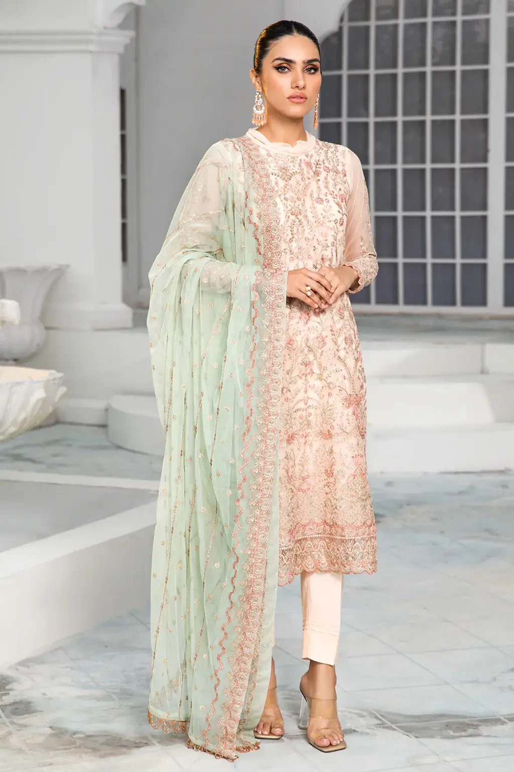 Zarif | DE LUXURY Formals | CORAL - Mirha Collections