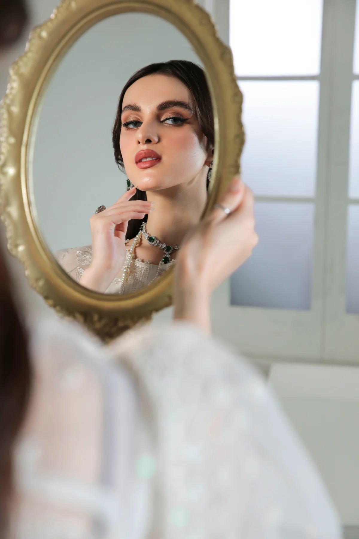 Baroque - EMBROIDERED ORGANZA UF-186 - Mirha Collections