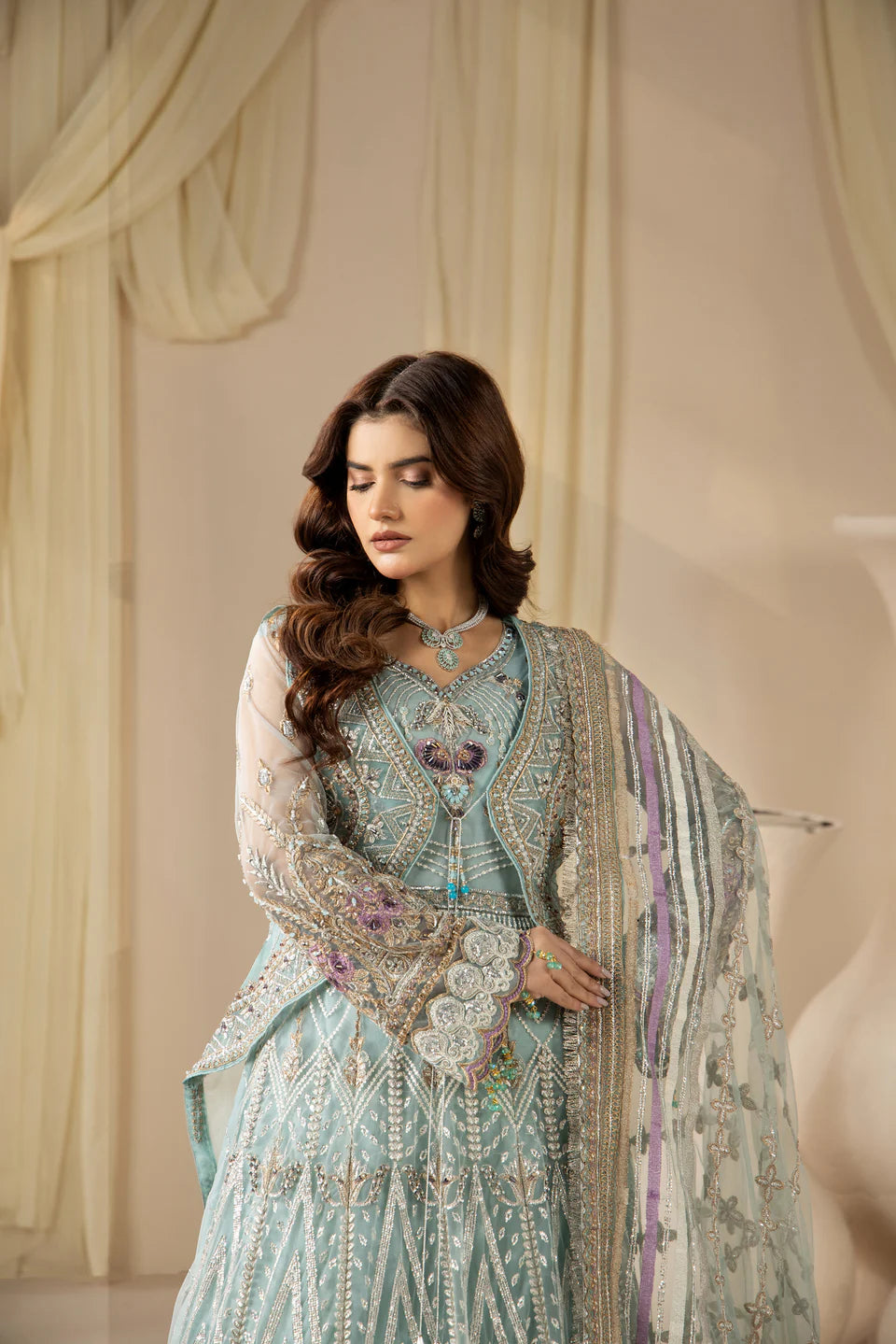 Areesha - Aqua Crystal Dream - Mirha Collections