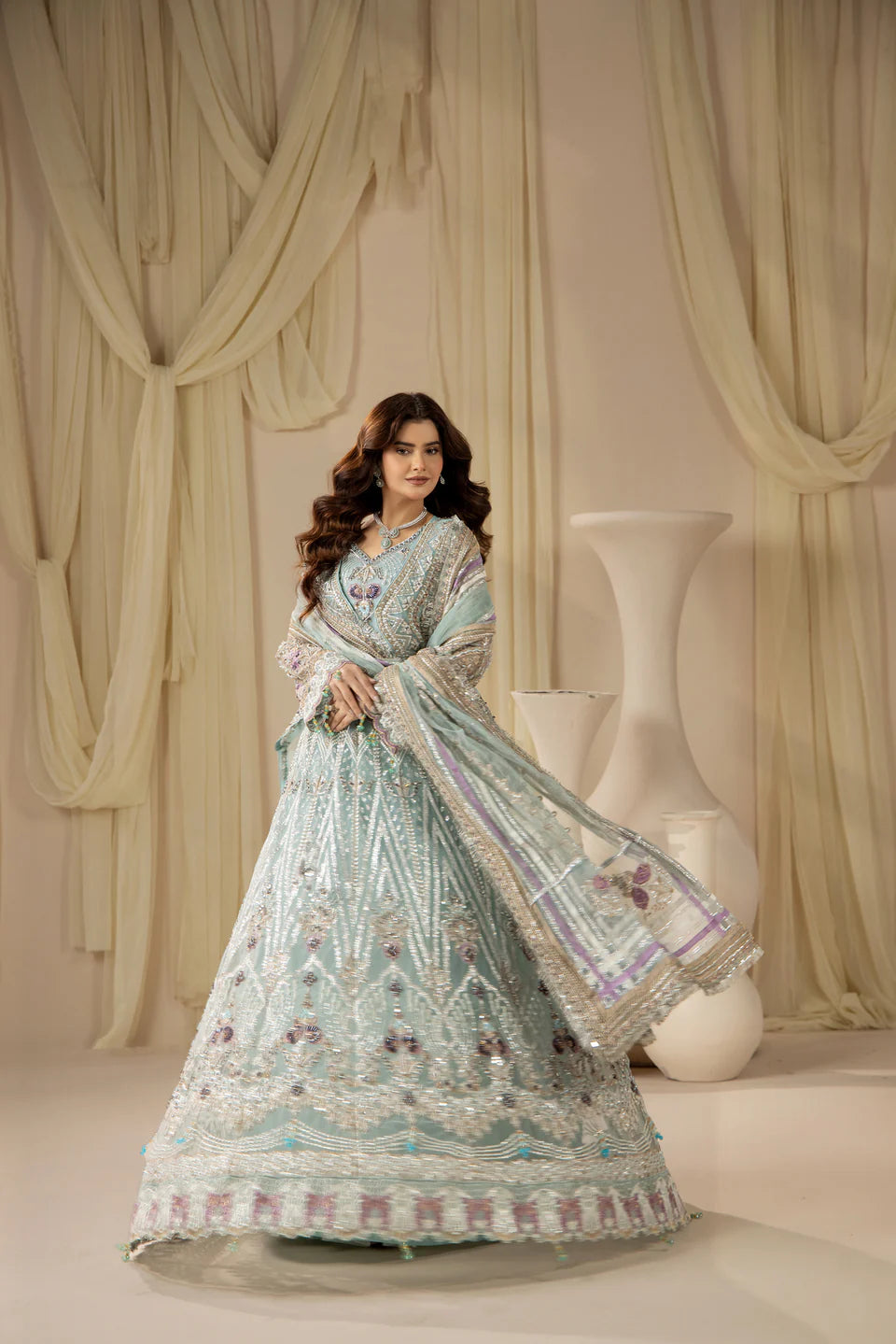 Areesha - Aqua Crystal Dream - Mirha Collections