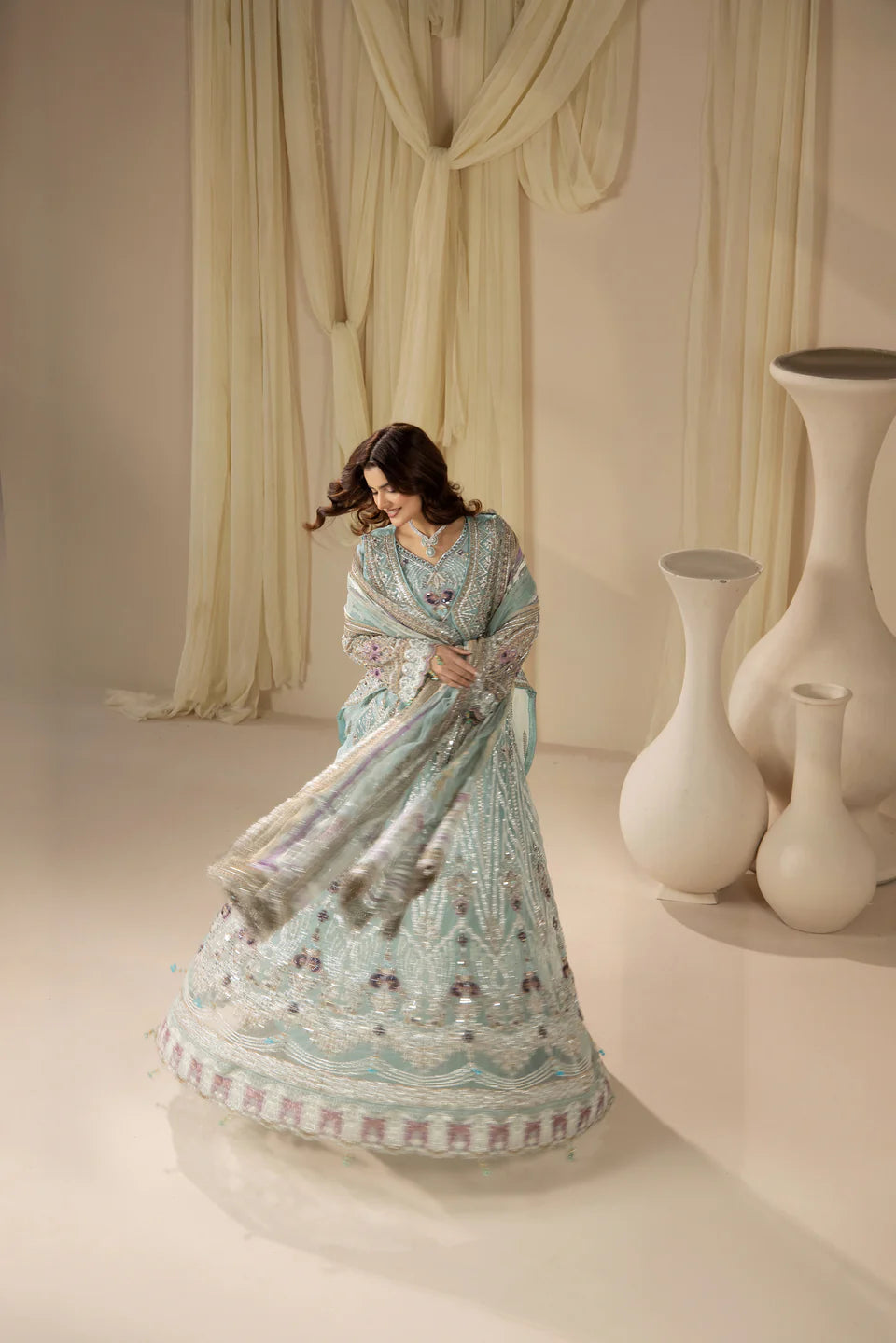 Areesha - Aqua Crystal Dream - Mirha Collections