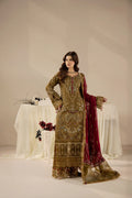 Areesha - Antique Olive Majesty - Mirha Collections