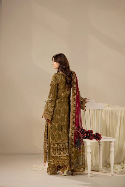 Areesha - Antique Olive Majesty - Mirha Collections