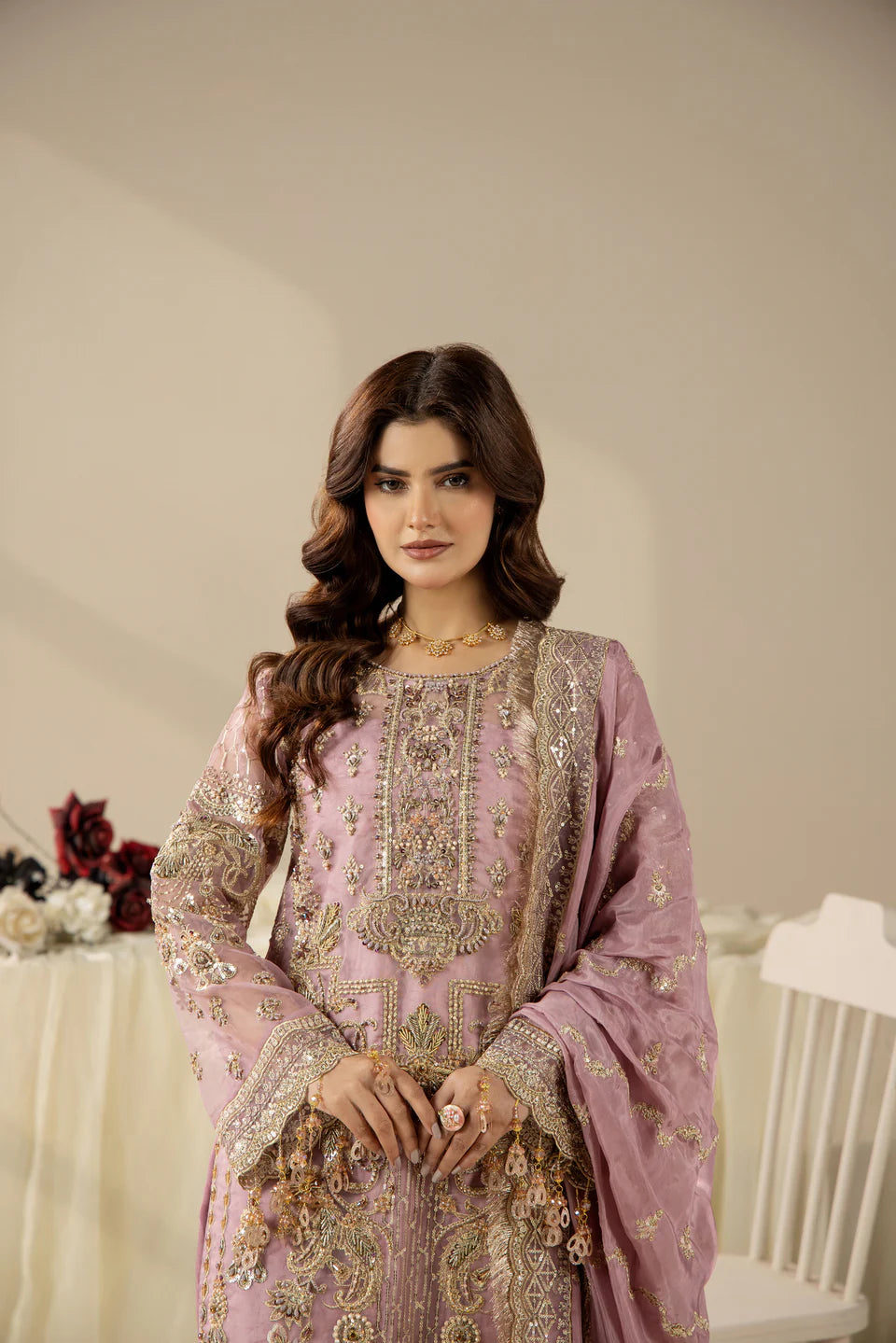 Areesha - Lavender Luxe Ensemble - Mirha Collections