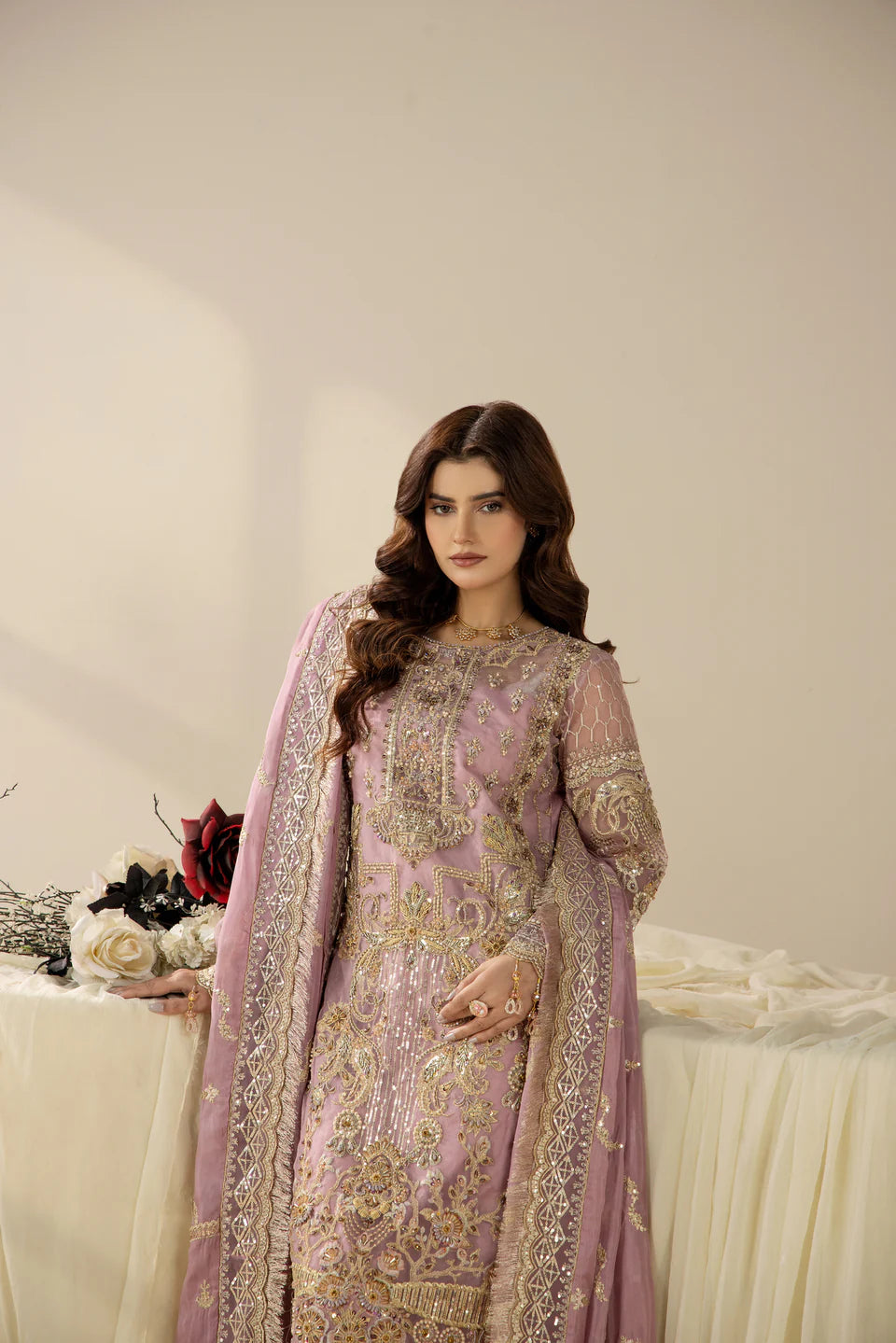 Areesha - Lavender Luxe Ensemble - Mirha Collections