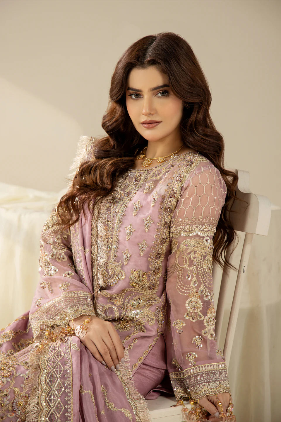 Areesha - Lavender Luxe Ensemble - Mirha Collections