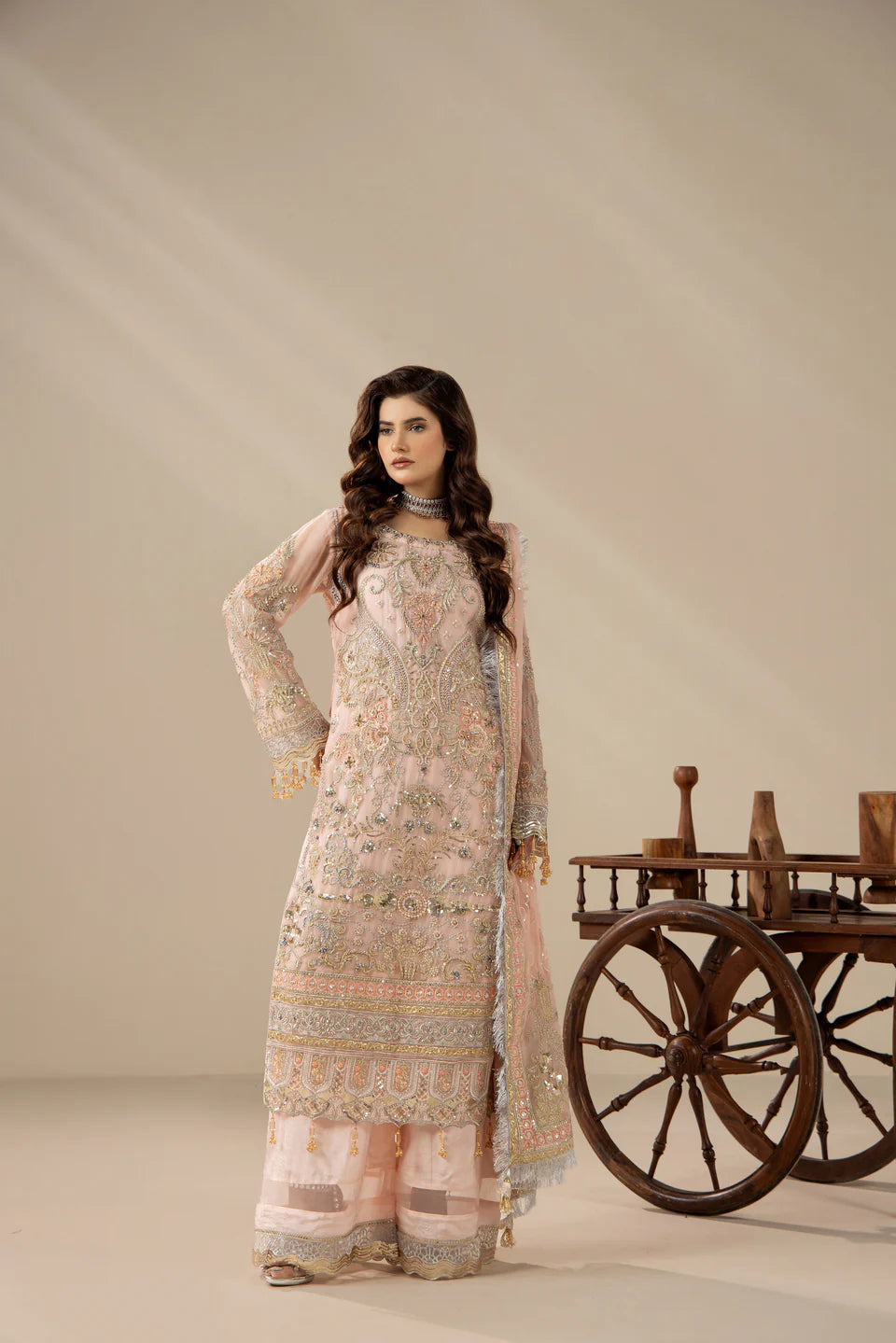 Areesha - Blush Pearl Elegance - Mirha Collections