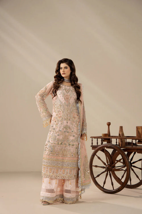Areesha - Blush Pearl Elegance - Mirha Collections