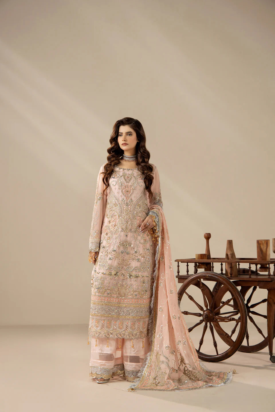 Areesha - Blush Pearl Elegance - Mirha Collections