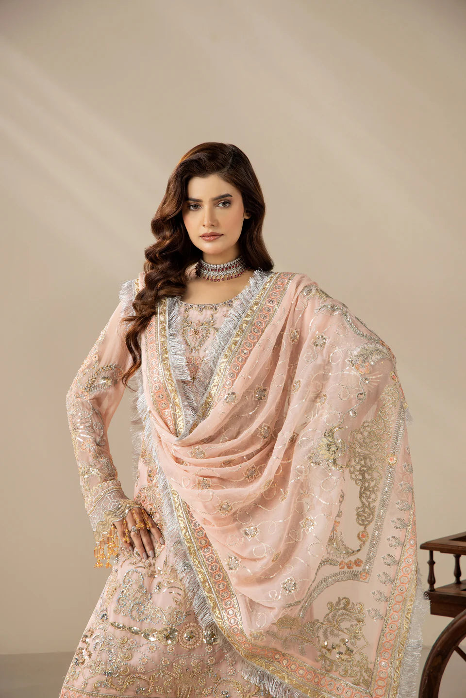 Areesha - Blush Pearl Elegance - Mirha Collections