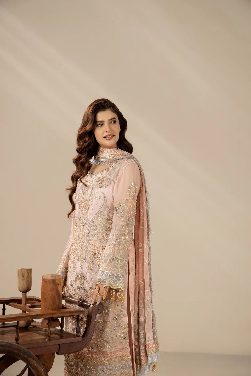 Areesha - Blush Pearl Elegance - Mirha Collections