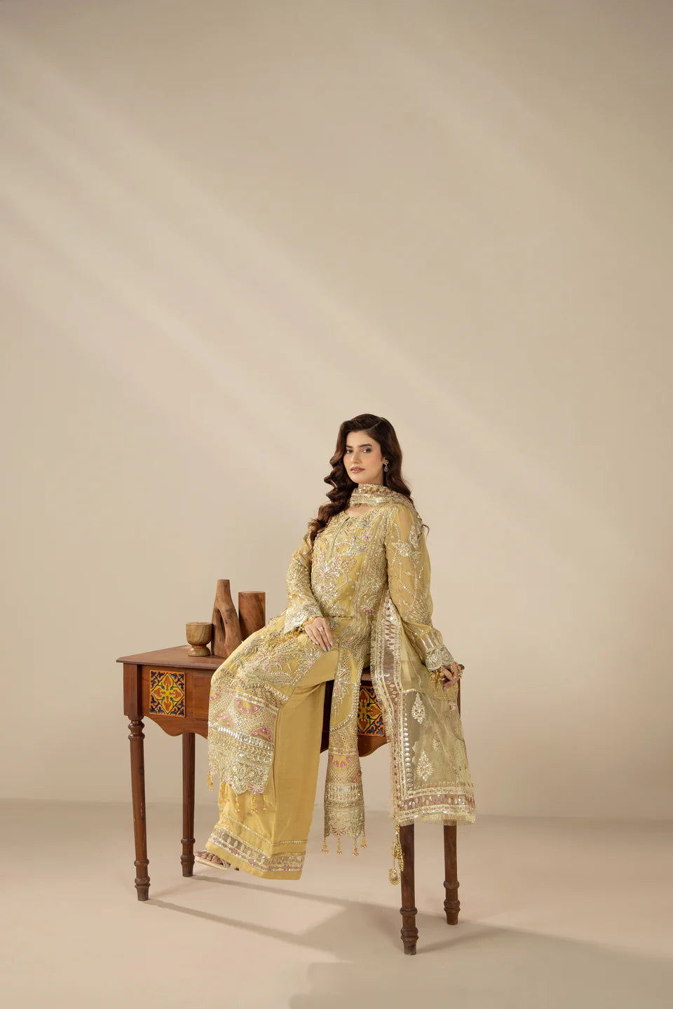 Areesha - Opulent Gold Harmony - Mirha Collections