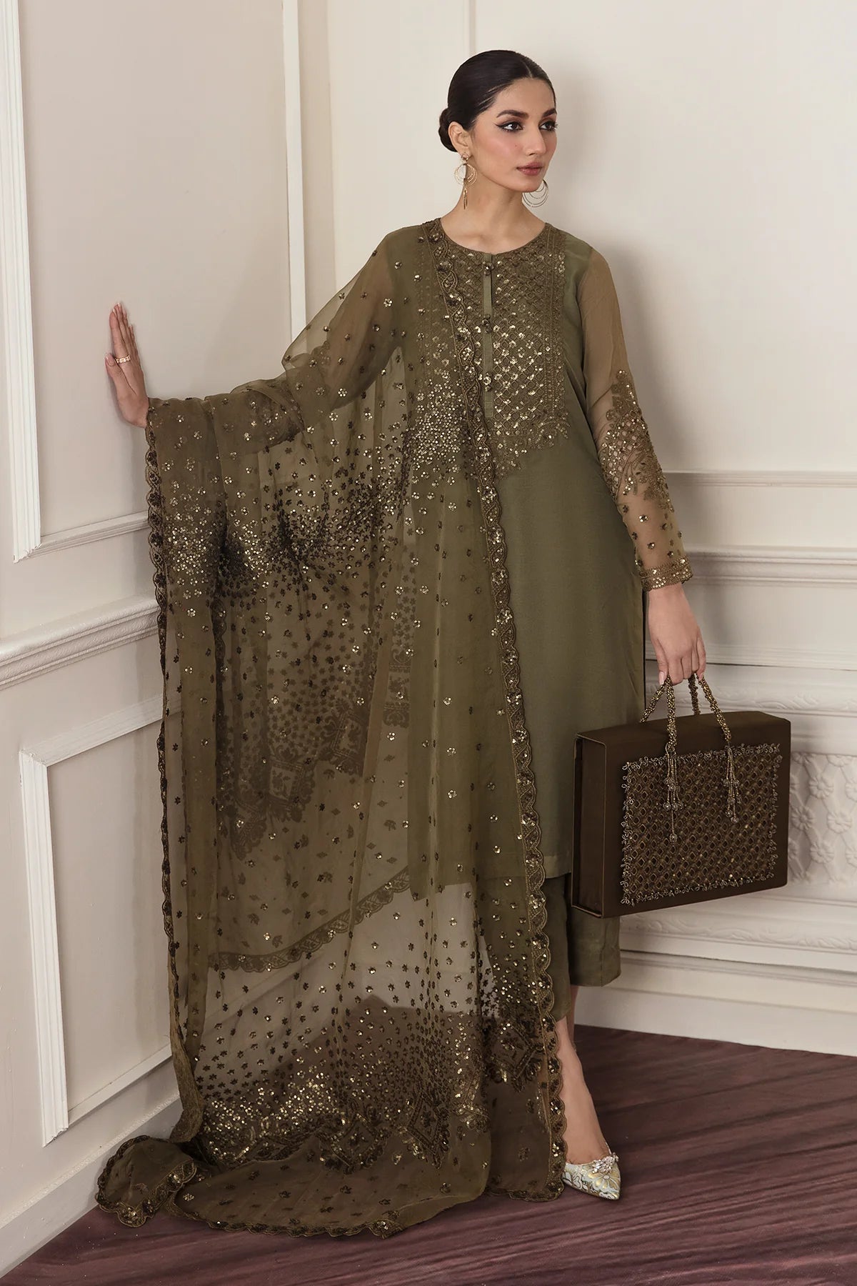 Baroque - EMBROIDERED CHIFFON UF-295